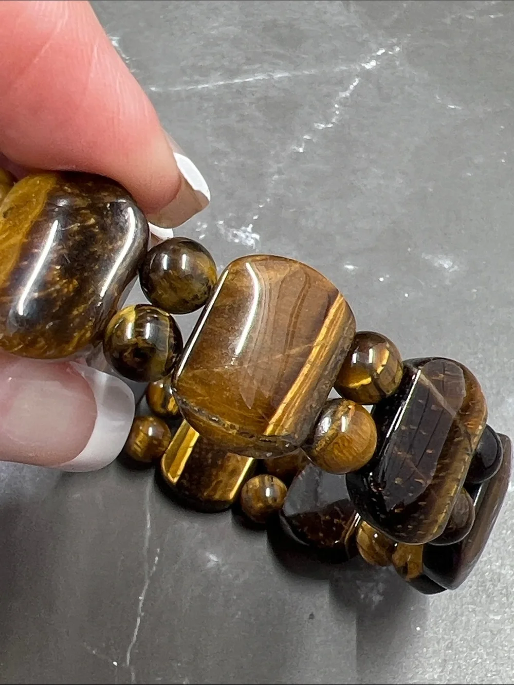 Natural Tiger Eye Beaded Bracelet